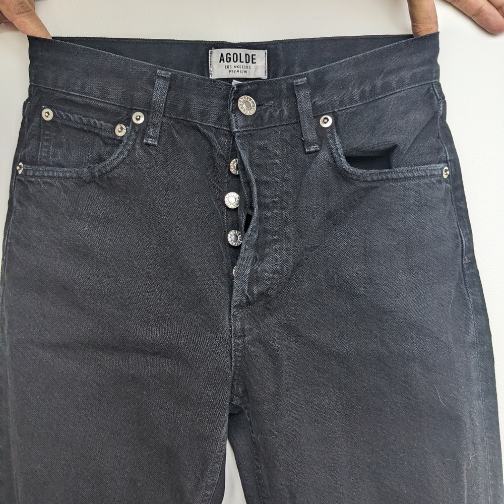 Agolde Black Ripped Jeans